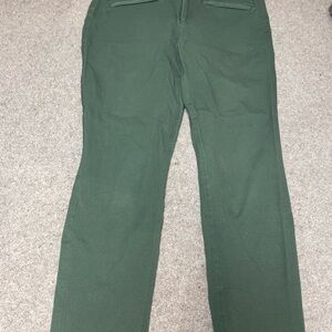 Green Cropped Pants